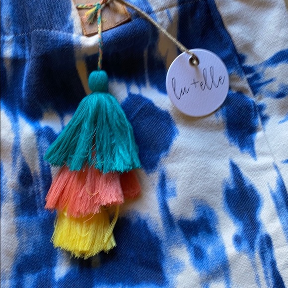 NWT Lu & Elle Blue, brown & Cream Laguna Tote - Picture 3 of 12